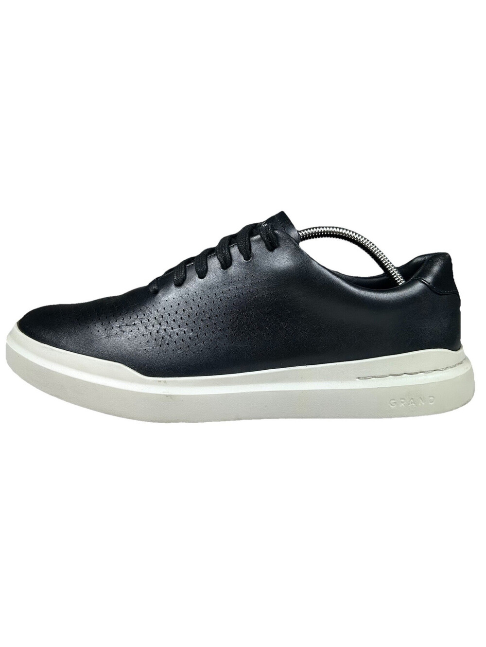 Cole Haan Grand Series Shoes Men's Size 11.5W Black Leather Sneakers C31219